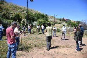 Concejales del Ayuntamiento de Santa Úrsula y Consejera de Medio Natura